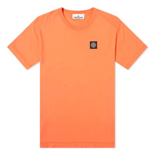 STONE ISLAND Garment Dyed Patch Logo Tee Logo Tee 721524113-V0037
