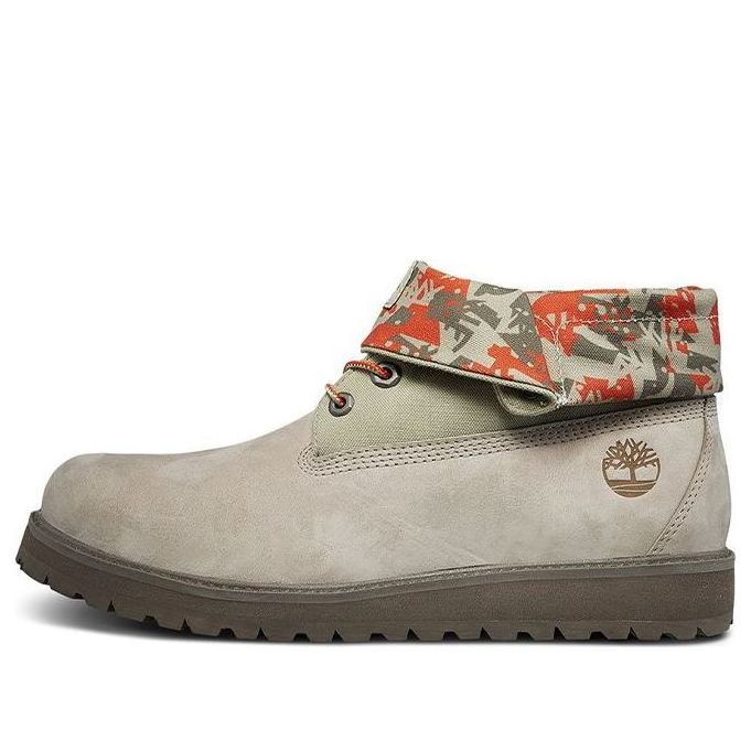 Timberland Richmont Ridge Roll Top Wide-Fit Boots 'Beige Green Red Camouflage' A29JJW
