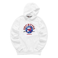 (WMNS) Fila FUSION Casual Sports Printing Embroidered Pattern Hoodie White T11M111213F-WT