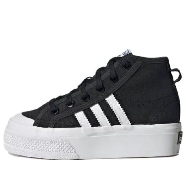 (GS) adidas Nizza Platform Mid 'Black' GY9955