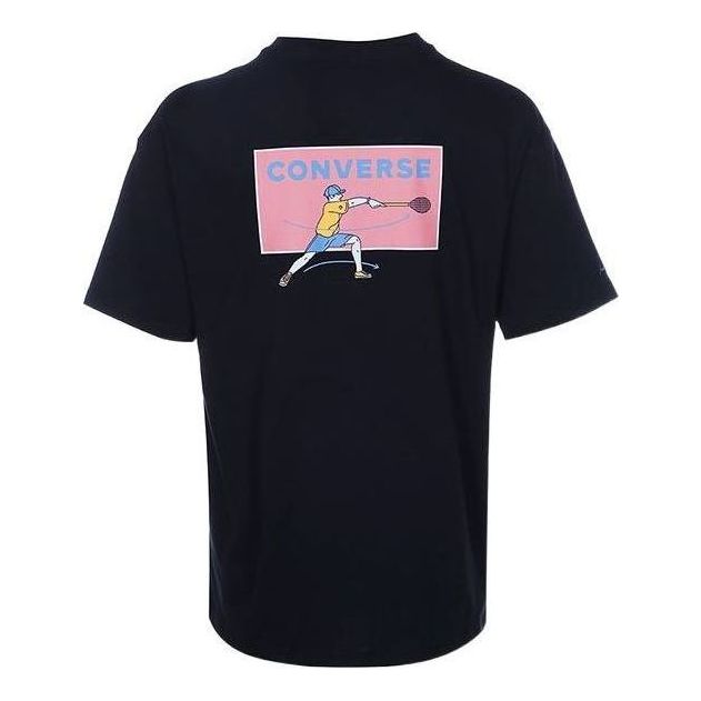 Converse Jack Purcell Graphic T-Shirt Asia Sizing 'Black' 10022782-A02