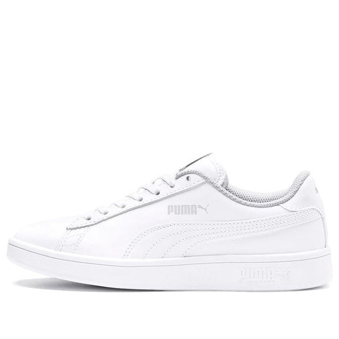 (GS) PUMA Smash v2 Leather 'Triple White' 365170-02
