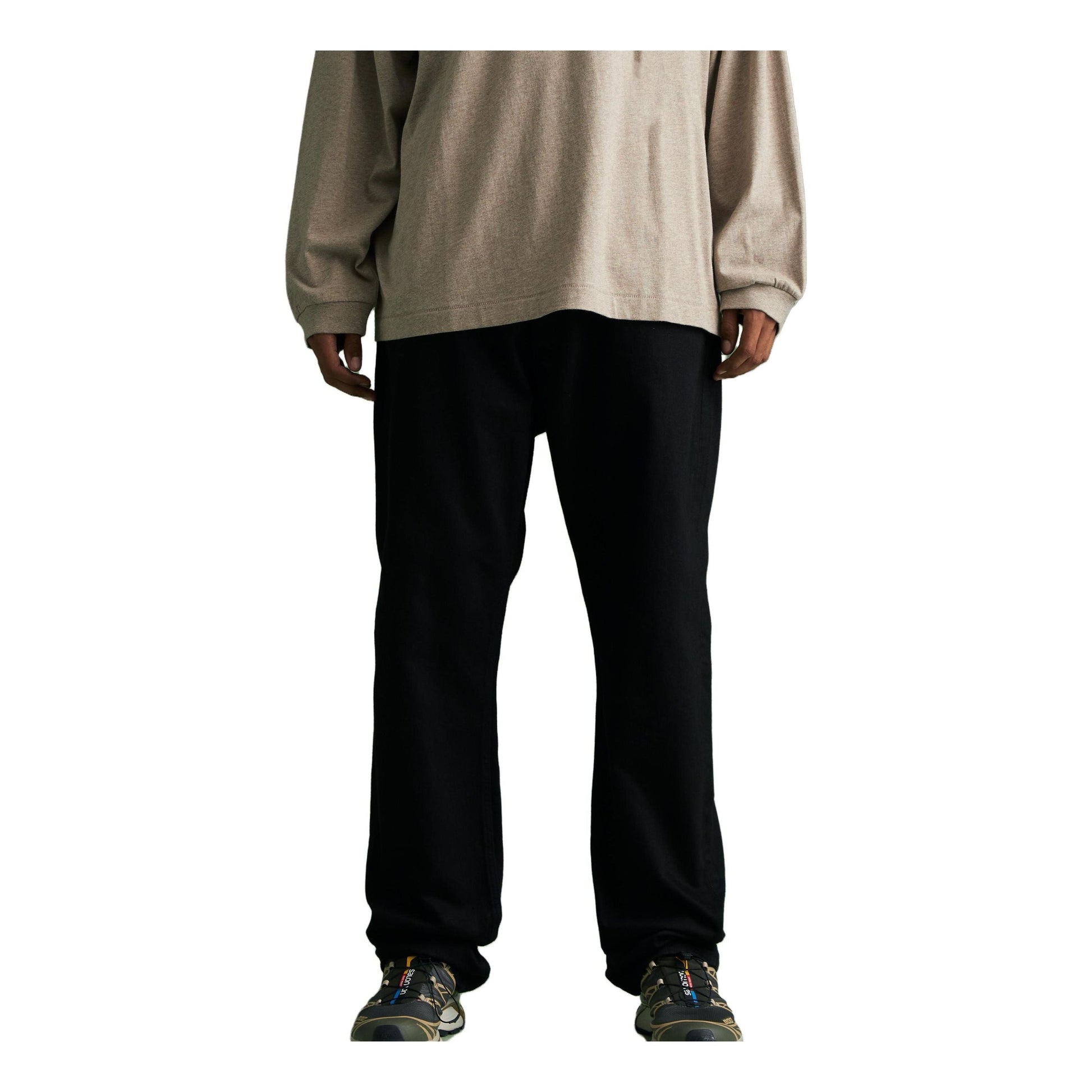 Fear of God Essentials FW23 5 Pocket Jean 'Jet Black' 130BT234110F