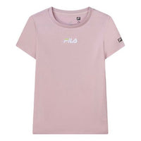 (WMNS) FILA Running Alphabet Logo Short Sleeve Pink A11W122104F-PK