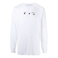 Off-White SS21 Arrows Pattern Printing Round Neck Long Sleeves Ordinary Version White OMAB001S21JER0060145