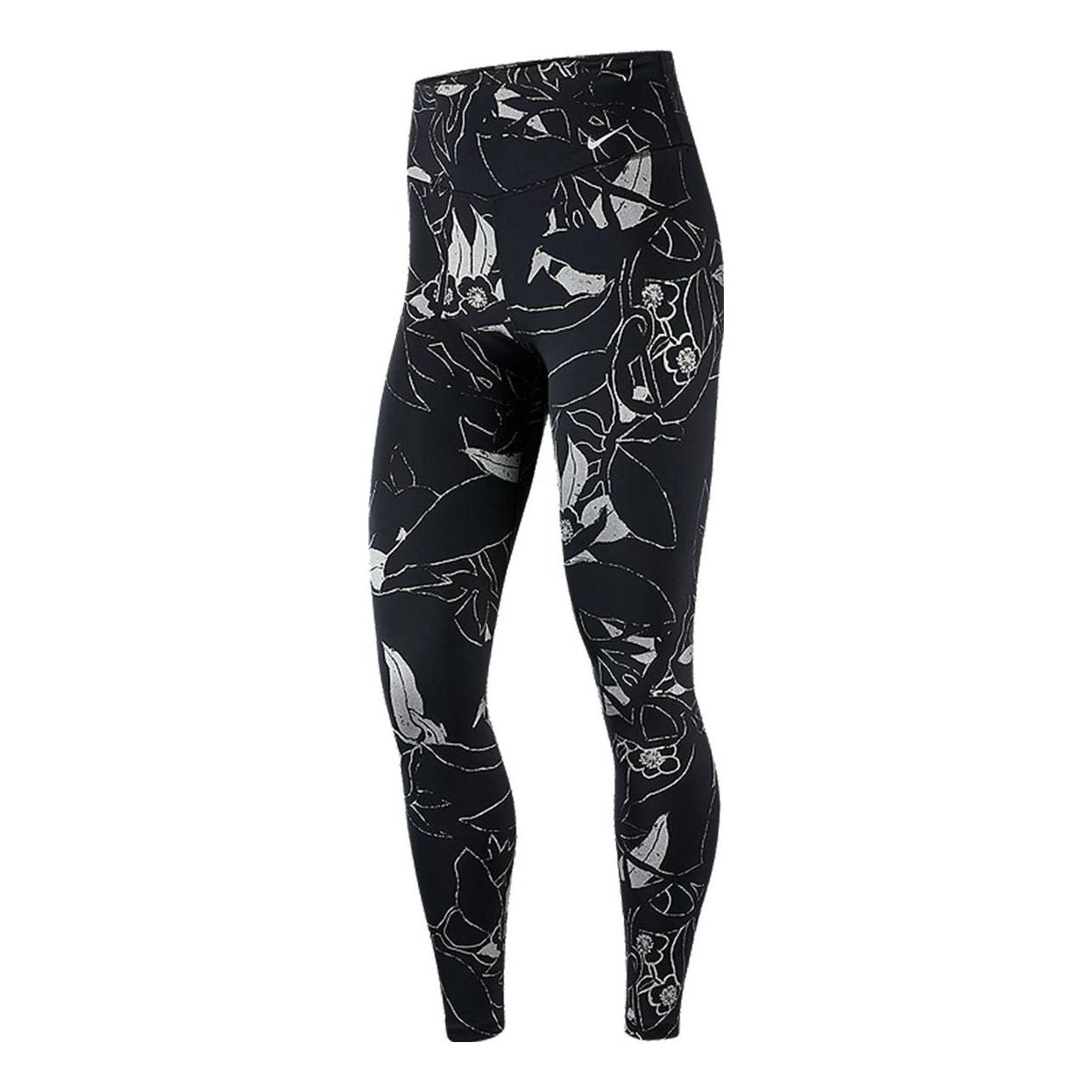 (WMNS) Nike One Training Tights 'Black Silver' BV5769-011
