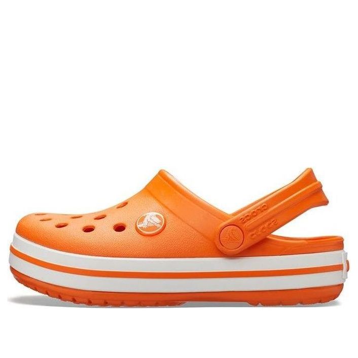 (GS) Crocs Crocband Clogs 'Orange White' 204537-810
