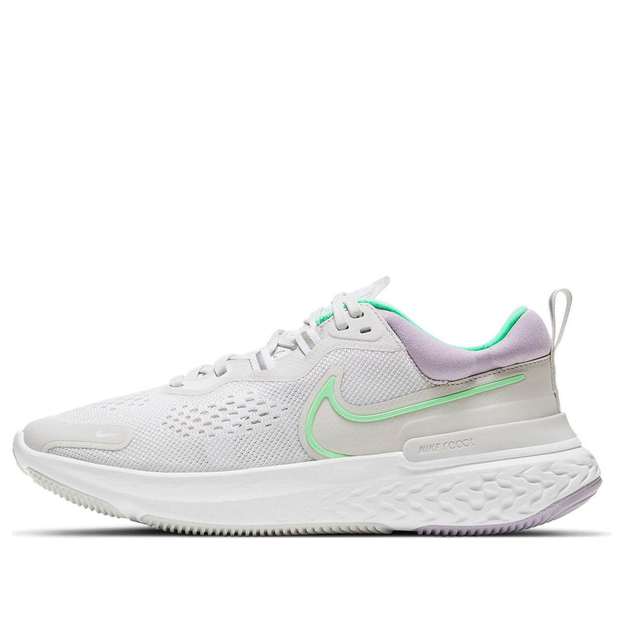 (WMNS) Nike React Miler 2 'Platinum Tint Green Glow' CW7136-002