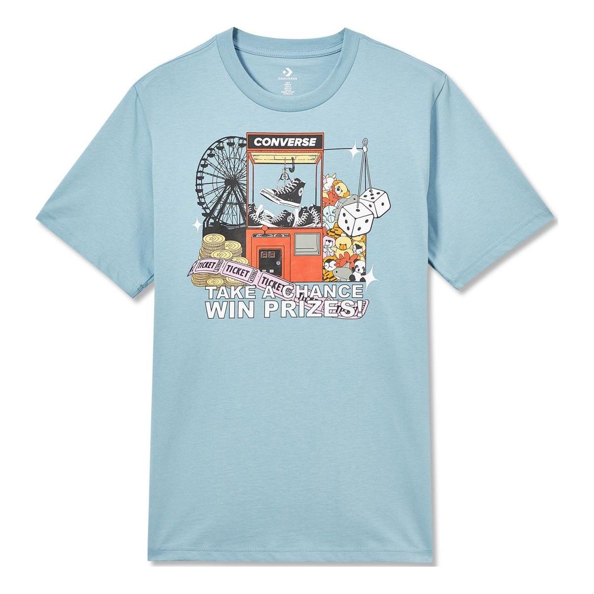 Converse Claw Machine Graphic Tee Asia Sizing 'Blue' 10023457-A03