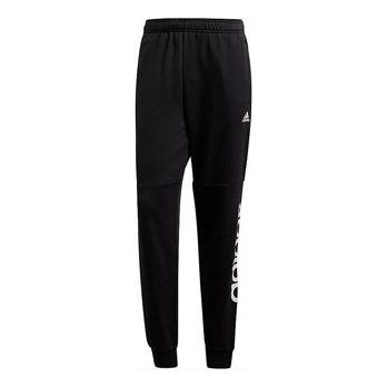 adidas Sports Stylish side logo Knit Long Pants 'Black' CF1343