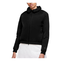 (WMNS) Nike lapel golf sports short cuffed jacket 'Black' CK5859-010