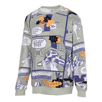 (WMNS) adidas originals Sweatshirt Cartoon Pattern Casual Sports Round Neck Green GN4265