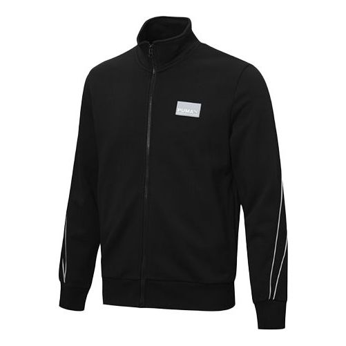 PUMA Knit Cardigan Stand Collar Jacket Black 530023-01