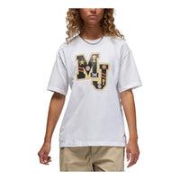 (WMNS) Air Jordan Graphic Girlfriend T-Shirt 'White' FB5195-100