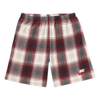 Supreme FW18 Nike Plaid Sweatshort Burgundy SUP-FW18-539