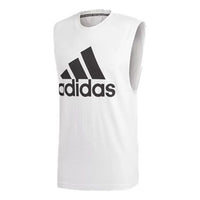 Men's adidas Sports Stylish Round Neck White Vest DQ1458