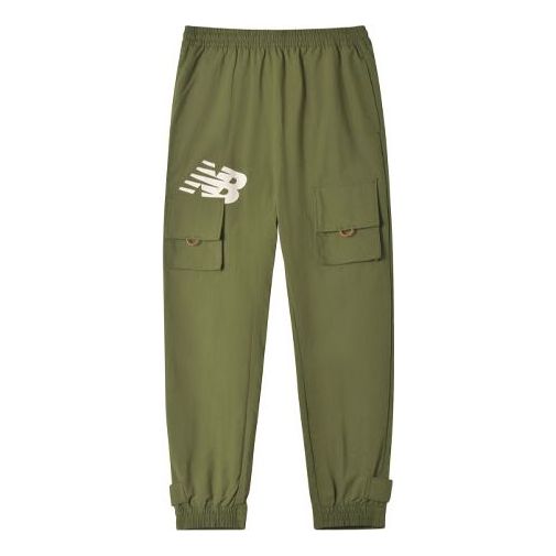 New Balance Streetwear Cargo Pants Asia Sizing 'Olive Green' AMP12350-OV
