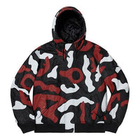 Supreme FW19 Week 12 Camo Leather Hooded Jacket Red Camo SUP-FW19-1024
