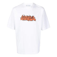 Off-White Logo Print Short Sleeve Tee 'White' OMAA119S22JER0070120