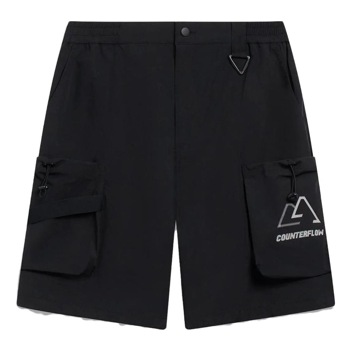 Li-Ning Counterflow Logo Straight Cargo Shorts 'Black' AKST587-1