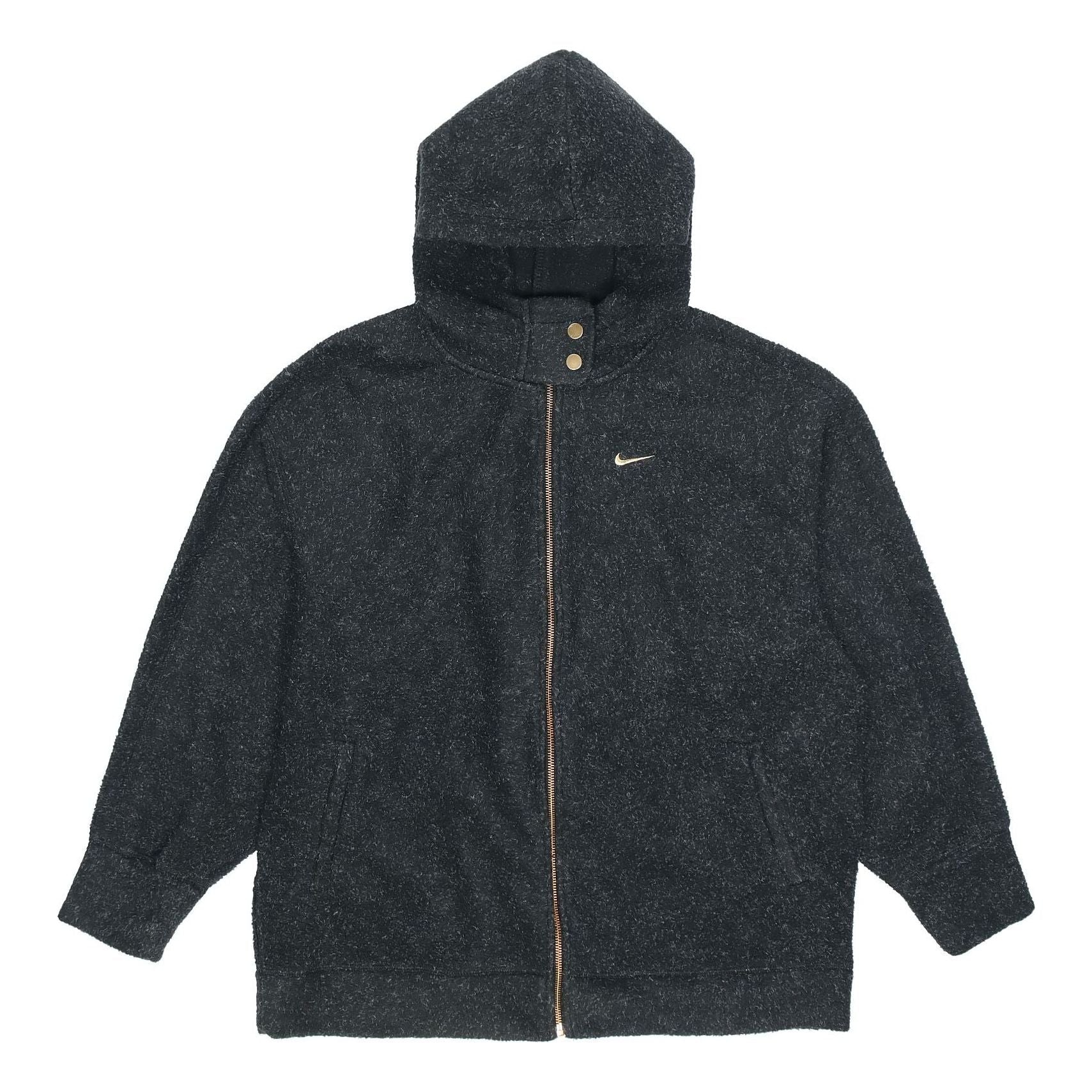 (WMNS) Nike Therma Full-Length Zipper Cardigan Training Hoodie Jacket Black CU6765-010