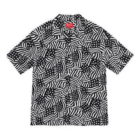 Supreme Flags Rayon S/S Shirt 'Black White' SUP-SS20-7500