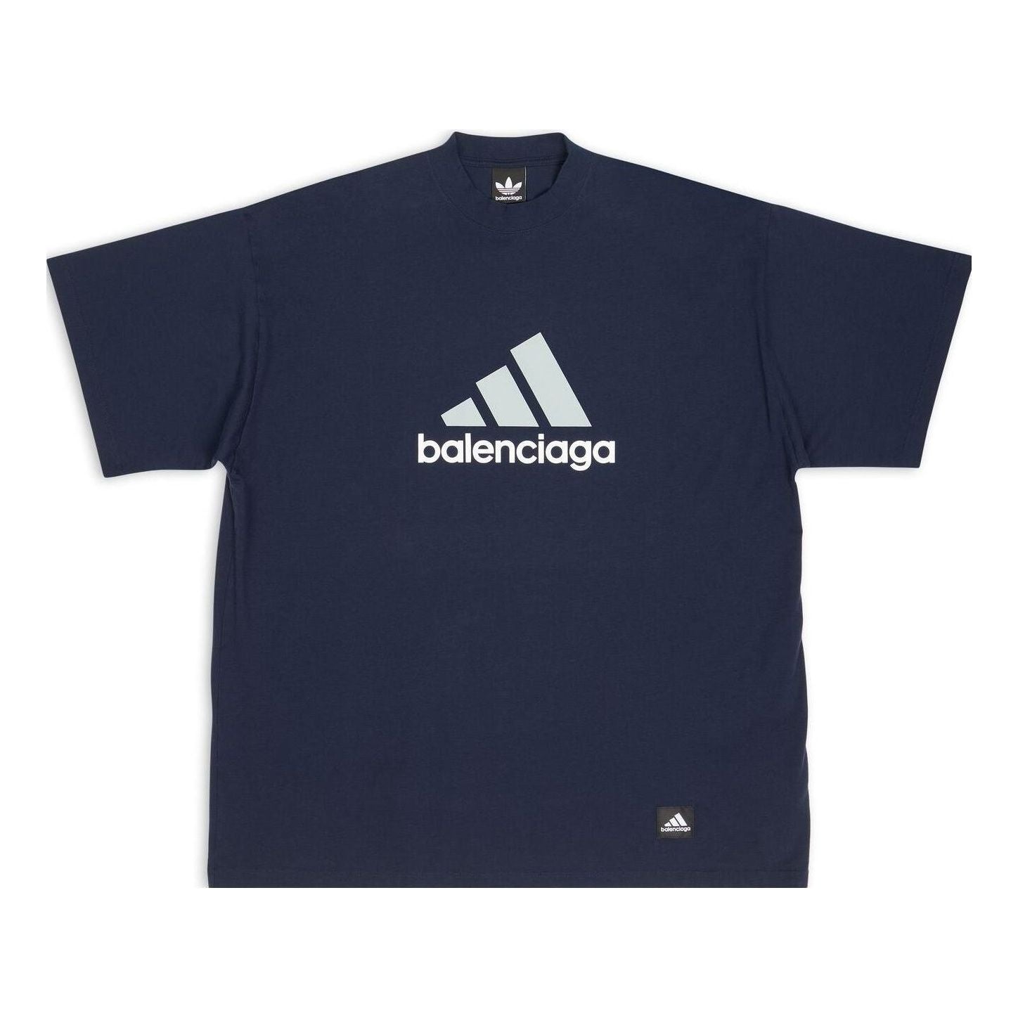 Balenciaga x adidas Oversized T-Shirt 'Navy' 731769TNVA64356