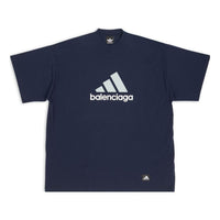 Balenciaga x adidas Oversized T-Shirt 'Navy' 731769TNVA64356