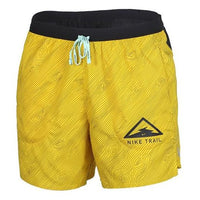 Nike Flex Stride 5 Trail Dri-FIT Pattern Running Shorts Black Yellow Blackyellow CQ7950-735