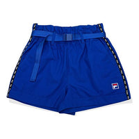 (WMNS) FILA FUSION Alphabet Belt Blue Shorts T11W032801F-BU