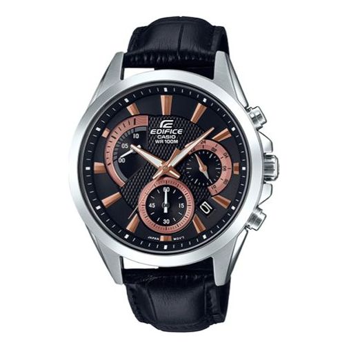 Men's CASIO EDIFICE Series durable Watch Business Mens Silver Analog EFV-580L-1A
