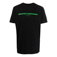 Off-White FW21 Alphabet Printing Pattern Short Sleeve Ordinary Version Black OMAA027G21JER0021059