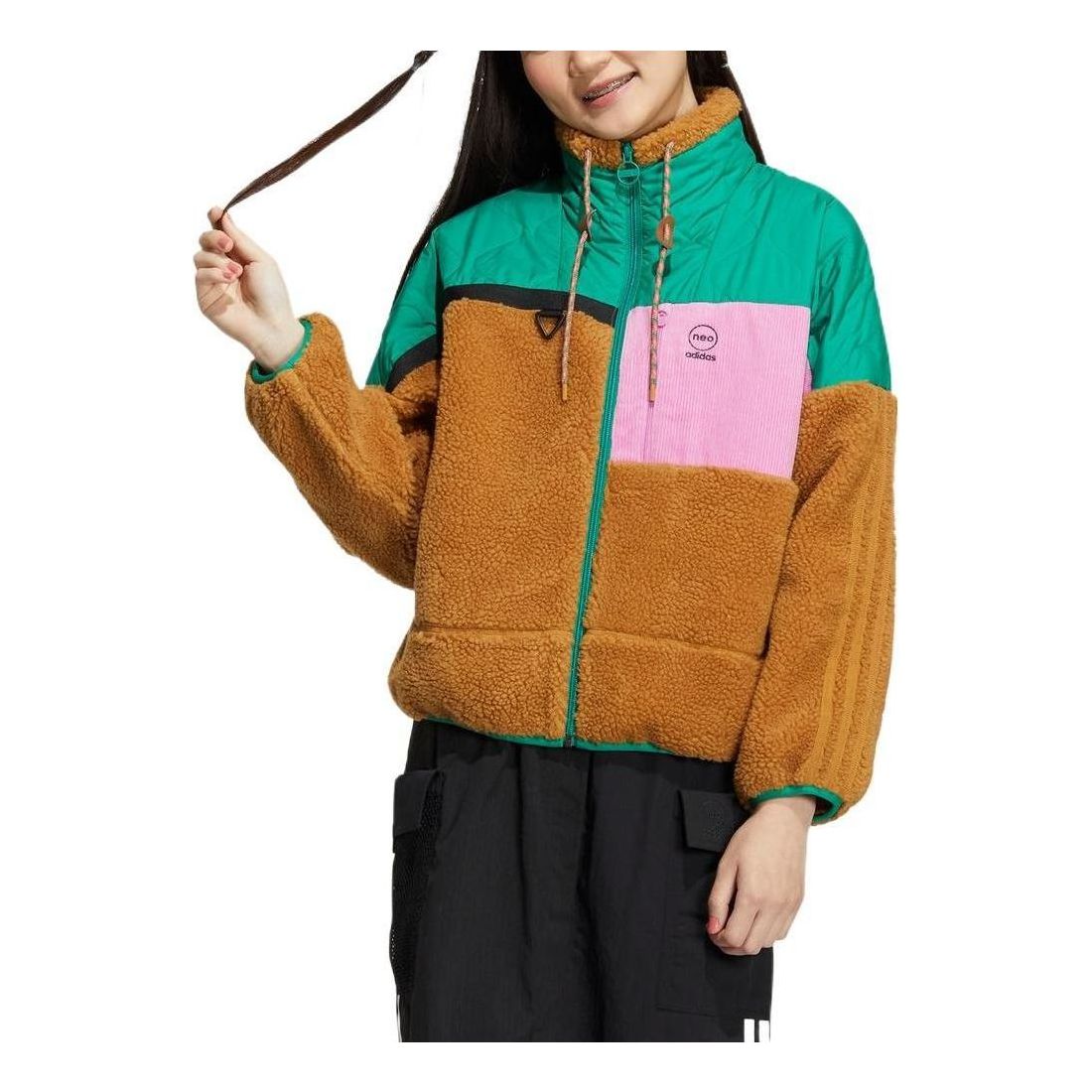 (WMNS) adidas Neo Util Jackets 'Brown' HN2346