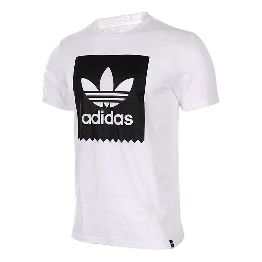 adidas Originals Blackboard Logo T-Shirt 'White Black' AY8899