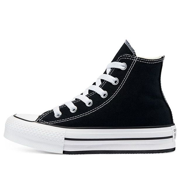(GS) Converse Chuck Taylor All Star EVA Lift Platform High 'Black' 671107C