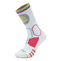 Li-Ning BadFive Basketball Mid Cut Socks 'White Multi' AWLT053-8