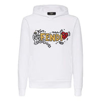 Men's FENDI FW20 limited Mr Doodle Series White FAF595AEM3F0ZNM