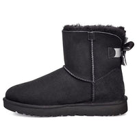 (WMNS) UGG W Mini Bailey Bow II Shimmer Black 1102938-BLK