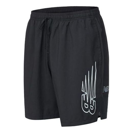 New Balance Tenacity Woven Logo 9 inch Shorts Asia Sizing 'Black' MS21256-BK