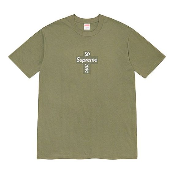 Supreme Week 17 Cross Box Logo Tee LogoT SUP-FW20-371-GRN