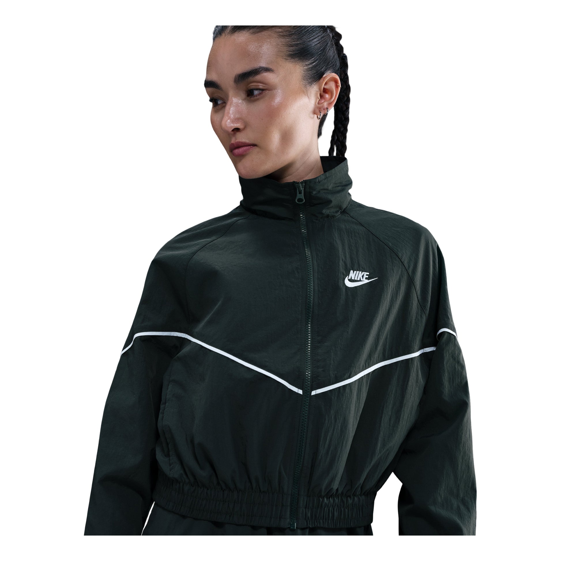 (WMNS) Nike Windrunner Oversized Woven Jacket 'Seaweed Sail' IM8028-390