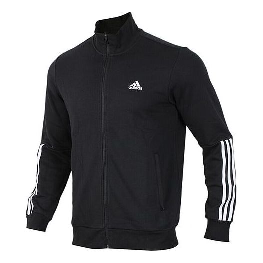 adidas Isc Tt 3s Half Logo Printing Side Stripe Sports Jacket Black DM7297