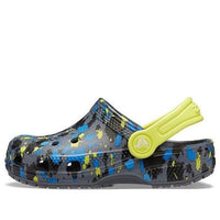 (GS) Crocs Classic Printed Clogs 'Charcoal Citrus Croslite' 205813-00T