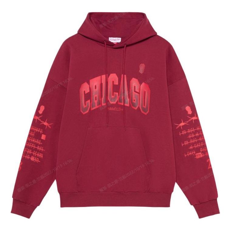 Mitchell & Ness x NBA Chicago Bulls Hoodie 'Red' MNJYFWF22007-RED