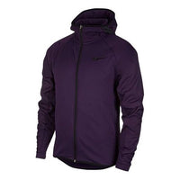 Nike Sports Training Stay Warm Fleece Lined Hooded Jacket Purple AT3918-525