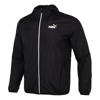 PUMA Sports Training Woven hooded Logo Jacket Black 846317-01