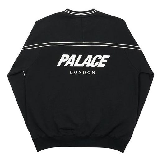 PALACE Alphabet Logo Printing Round Neck Pullover Unisex Black P19CS197