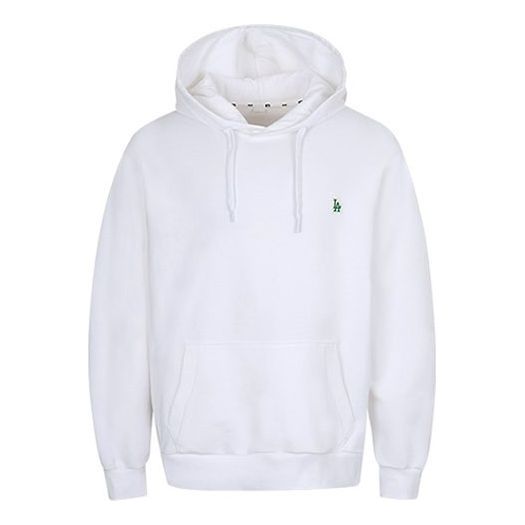 MLB Los Angeles Dodgers hooded Basic Small Label Embroidered Long Sleeves Unisex White 31HD02011-07W