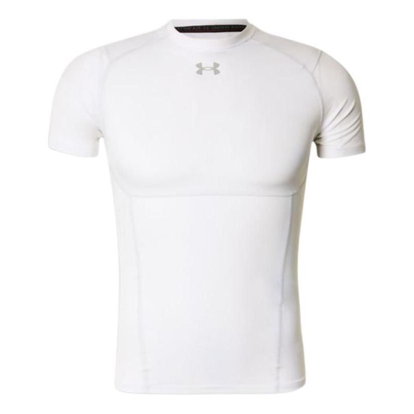 Under Armour HeatGear Elite Compression T-Shirt 'White Halo Gray Reflective' 6015382-100