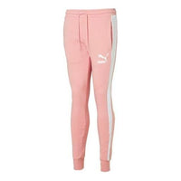 PUMA Iconic T7 Track Pants 'Pink White' 595983-14